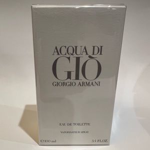 New Aqua Di Gio Giorgio Armani Men’s Eau De Toilette 100ml / 3.4 FL OZ